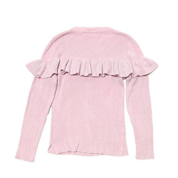 𝅺pink Republic Ruffle Ribbed Knit Sweater Pink - Picture 3 of 3